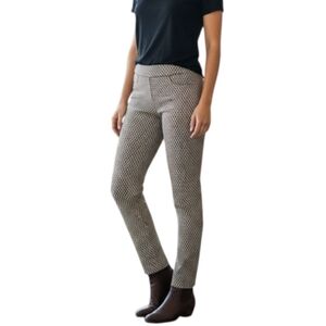 89th & Madison Metallic Stretch Pants Leggings Brown Gold Pockets S